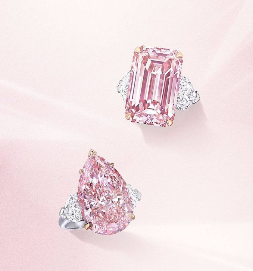 Pink Diamonds · Pair
